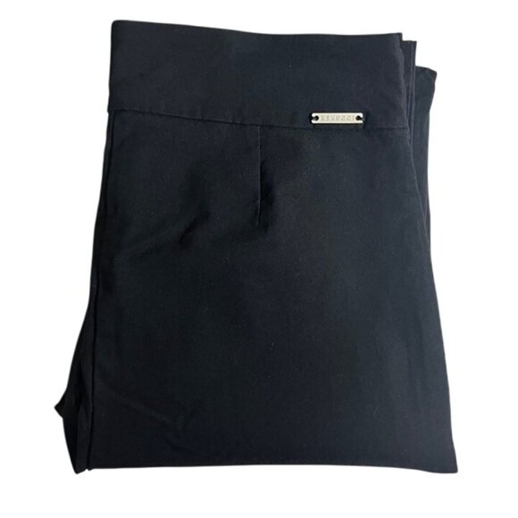 Rekucci women's pants 8 tall black stretchy pull on work wear sleek straight - Picture 8 of 8